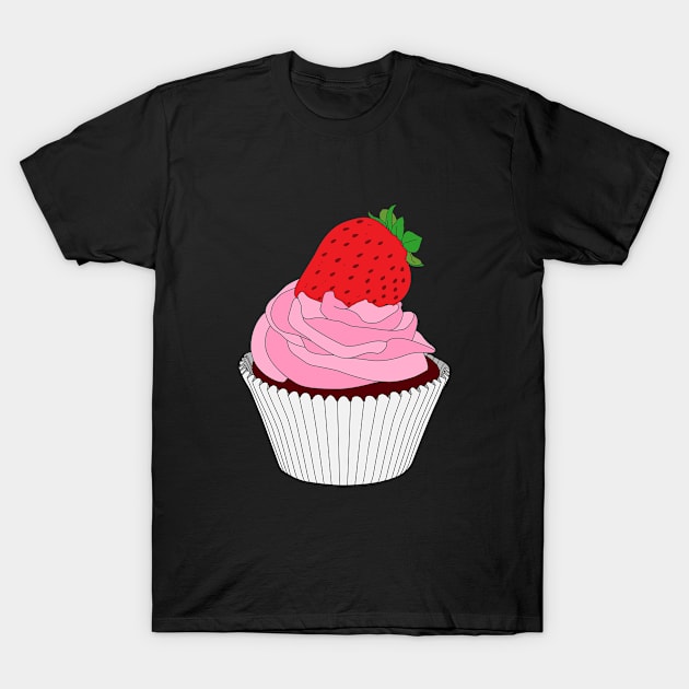 Strawberry Cupcakes Forever T-Shirt by inbis